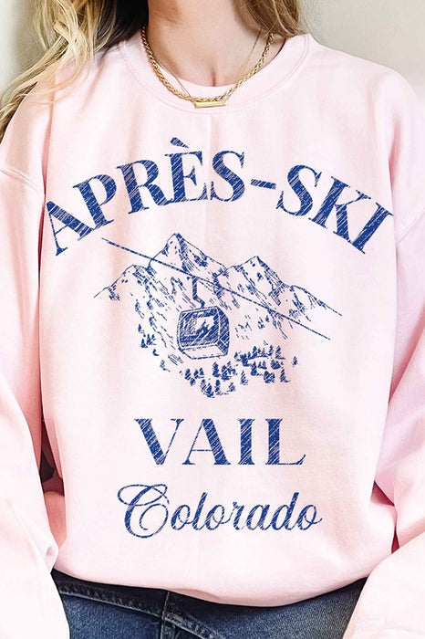 APRES SKI VAIL COLORADO OVERSIZED SWEATSHIRT