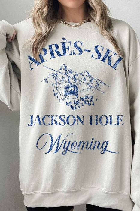 APRES SKI JACKSON HOLE OVERSIZED SWEATSHIRT