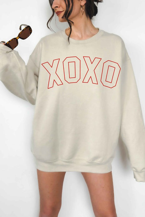 XOXO VALENTINES OVERSIZED SWEATSHIRT