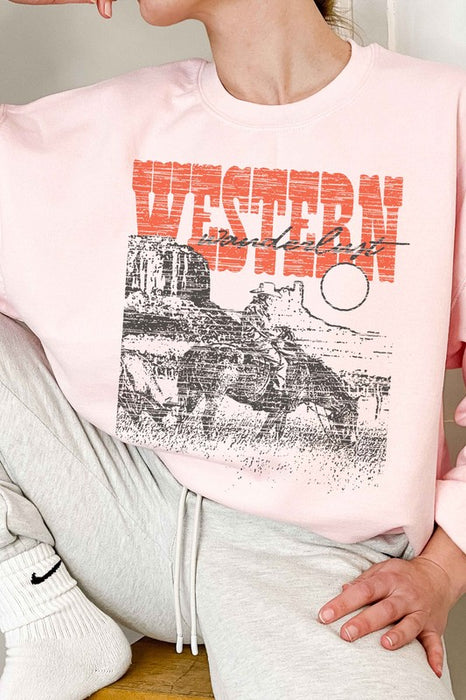 WESTERN WANDERLUST COUNTRY OVERSIZED SWEATSHIRT