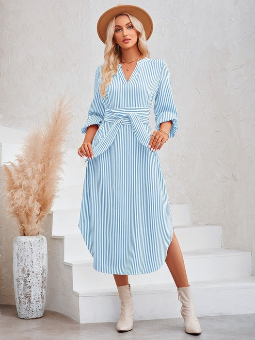 Women's Shirt Collar Length Dresses Dress