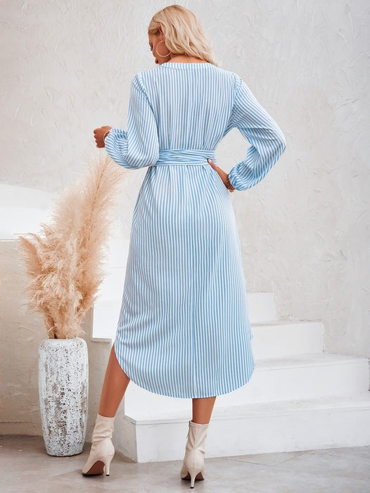 Women's Shirt Collar Length Dresses Dress