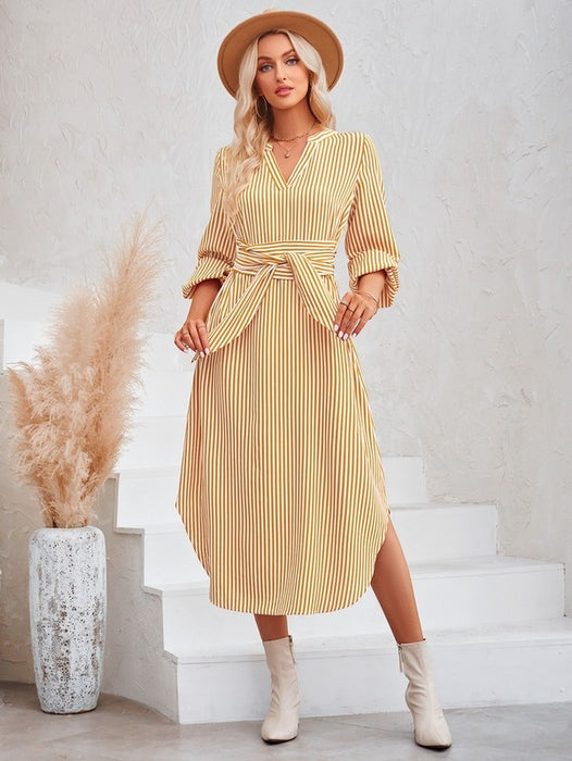 Women's Shirt Collar Length Dresses Dress