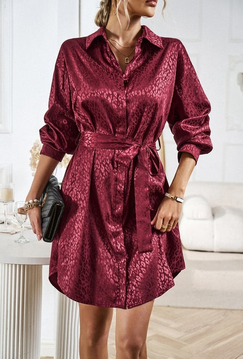 Women's Shirt Dresses Button up Dress