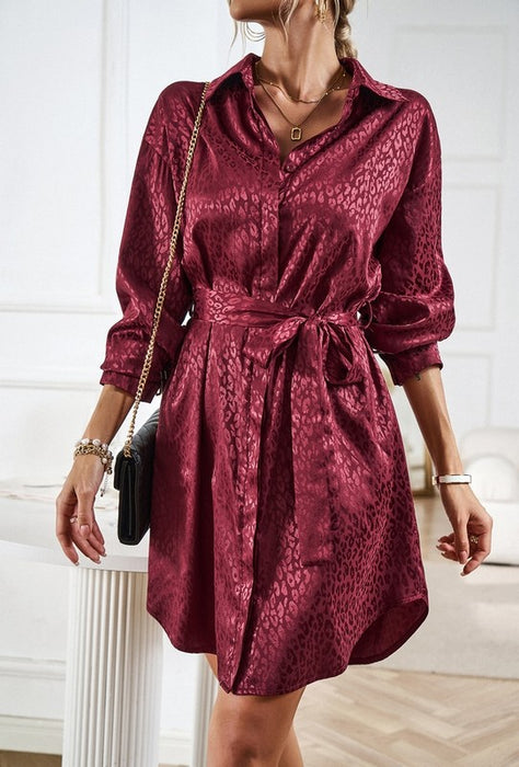 Women's Shirt Dresses Button up Dress