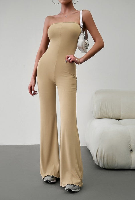 Women's Strapless Off Shoulder Jumpsuit