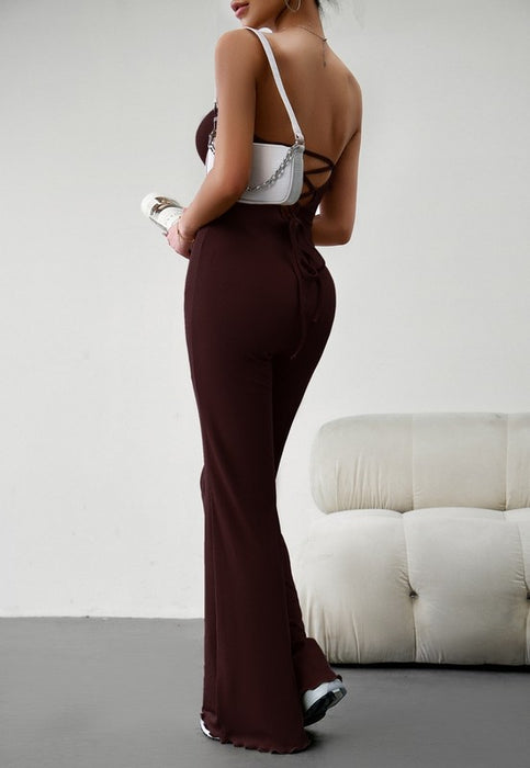 Women's Strapless Off Shoulder Jumpsuit