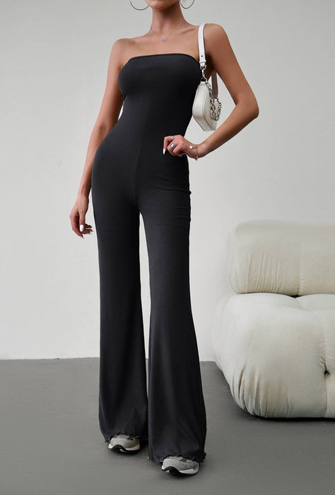 Women's Strapless Off Shoulder Jumpsuit