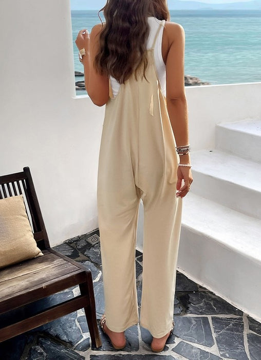 Womens Sleeveless Jumpsuits Spaghetti Strap