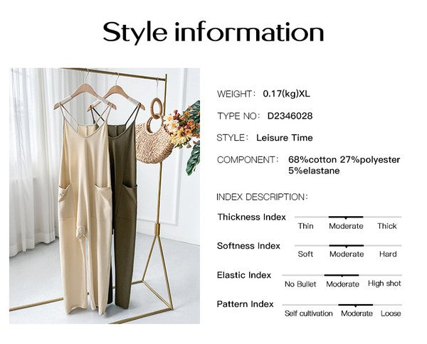 Womens Sleeveless Jumpsuits Spaghetti Strap