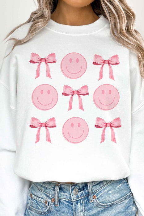 COQUETTE BOW RIBBON OVERSIZED SWEATSHIRT