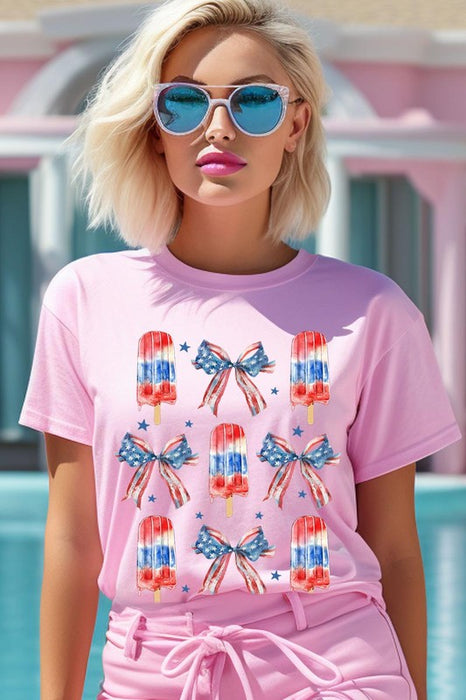 America Popsicle Graphic T Shirts