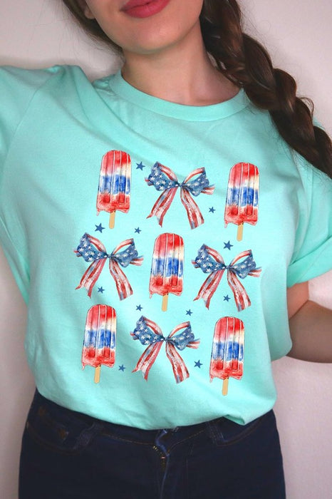 America Popsicle Graphic T Shirts