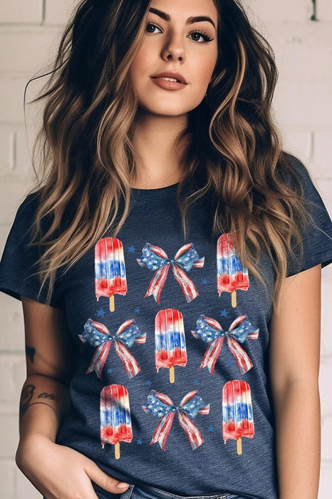 America Popsicle Graphic T Shirts