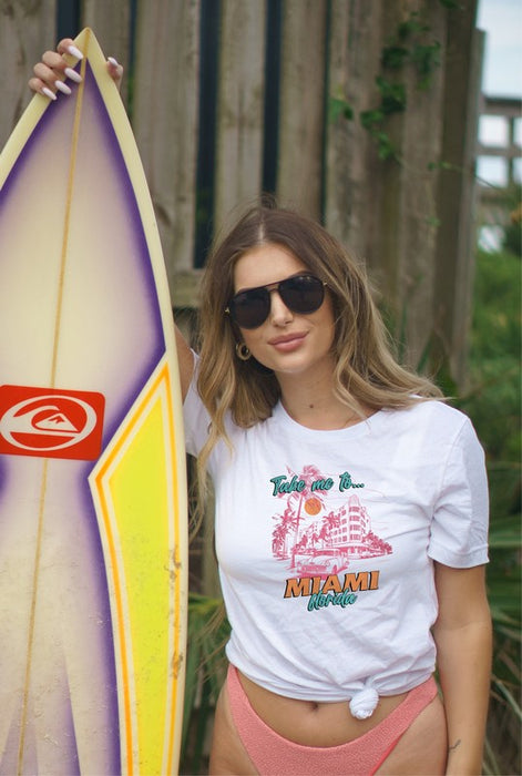 Take Me To Miami Florida Graphic Tee
