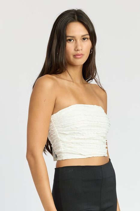 RUCHED TUBE TOP
