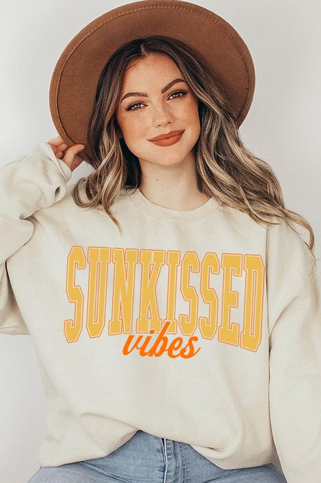 Sunkissed Vibes Graphic Fleece Sweatshirts