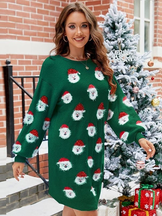 Santa sweater dress