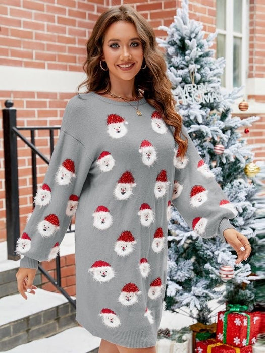 Santa sweater dress