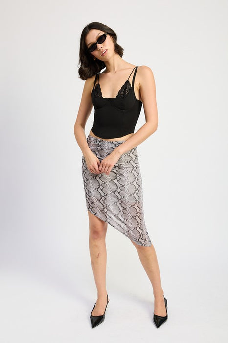 PEEKABOO LACE CORSET TOP