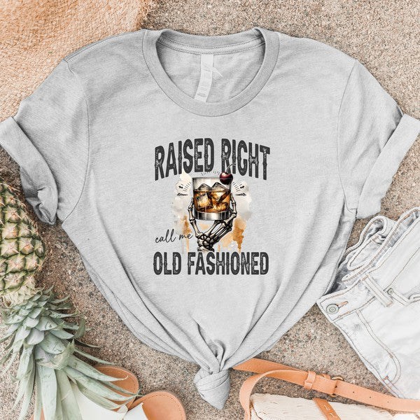 Raised Right Old Fashioned Graphic Boutique Tee