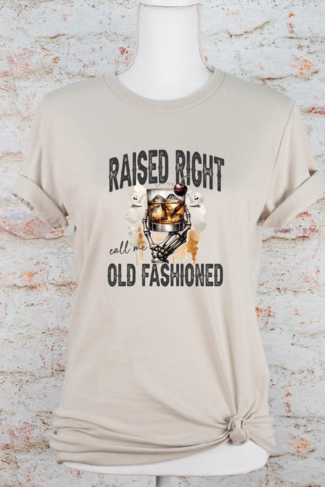 Raised Right Old Fashioned Graphic Boutique Tee