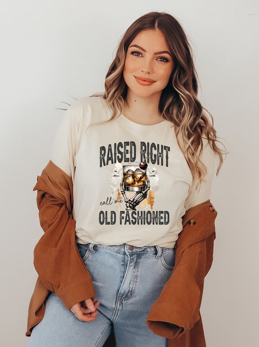 Raised Right Old Fashioned Graphic Boutique Tee