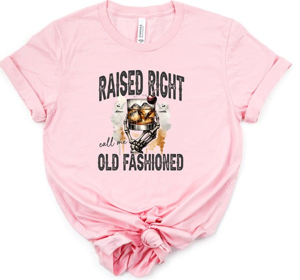 Raised Right Old Fashioned Graphic Boutique Tee