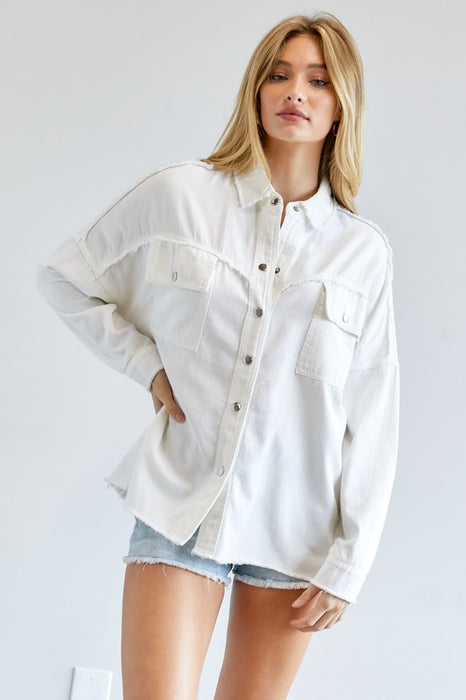 BUTTON DOWN SHIRT WITH POCKETS