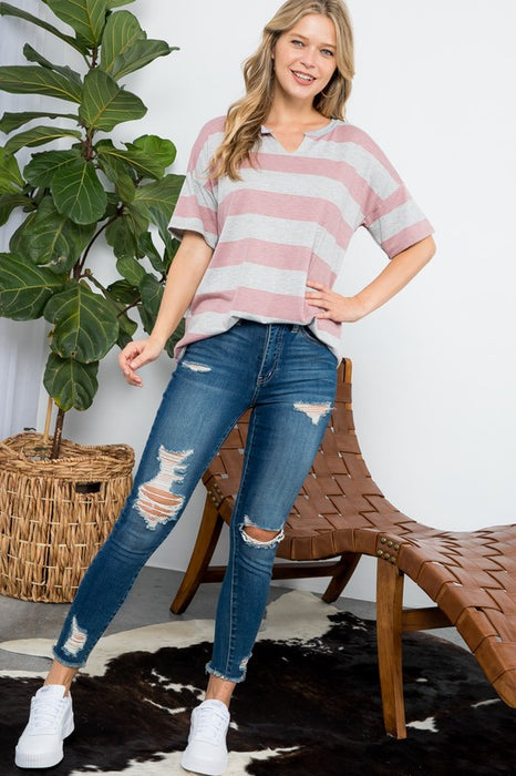 STRIPE BASIC TOP