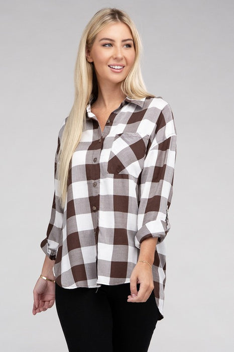 Classic Plaid Flannel Shirt