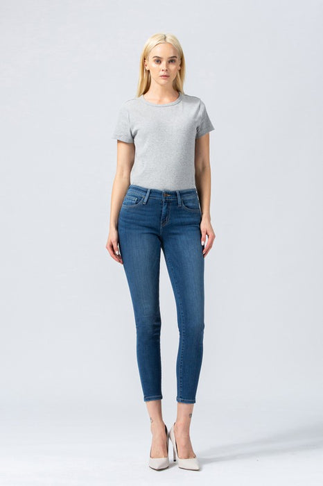 Mid Rise Xtra Lycra Ankle Skinny Jeans