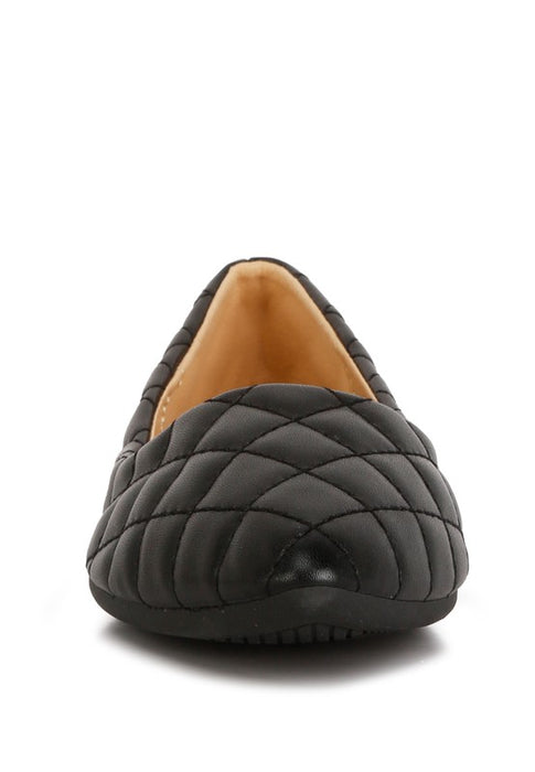 Rikhani Quilted Detail Ballet Flats