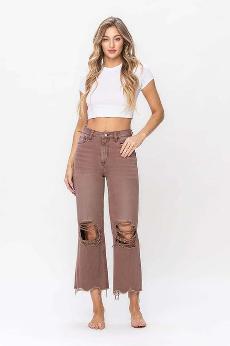 90S VINTAGE CROP FLARE JEAN - E2G World