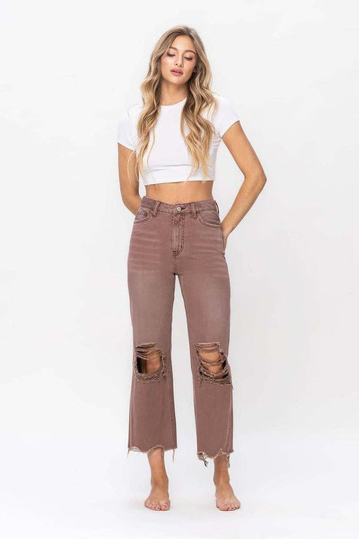 90S VINTAGE CROP FLARE JEAN - E2G World