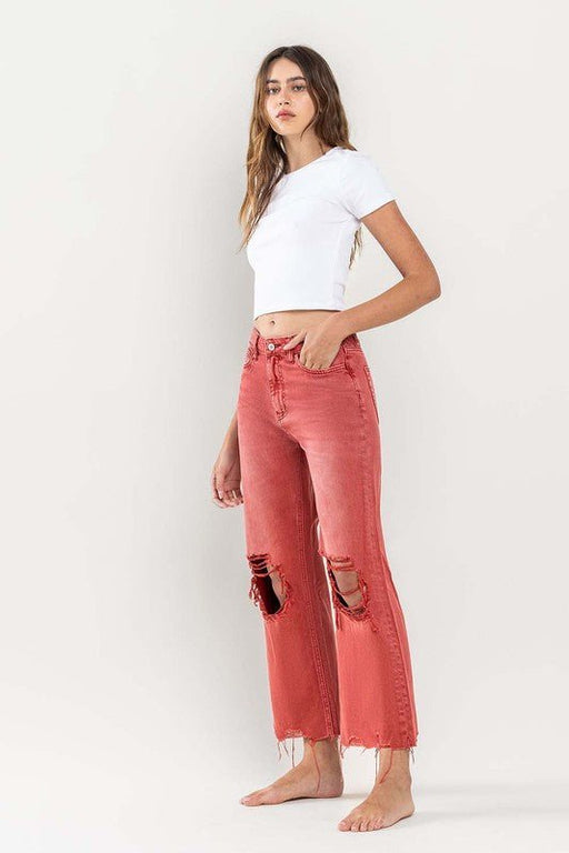 90s Vintage Crop Flare Jeans - E2G World