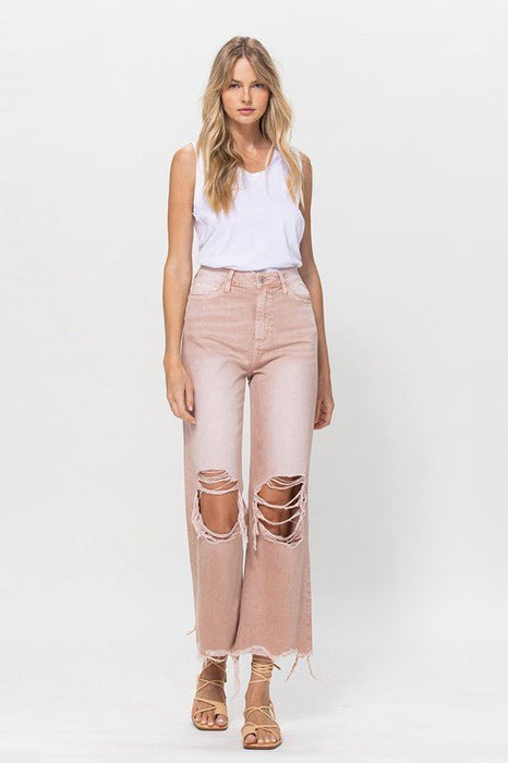 90's Vintage Crop Flare Jeans - E2G World