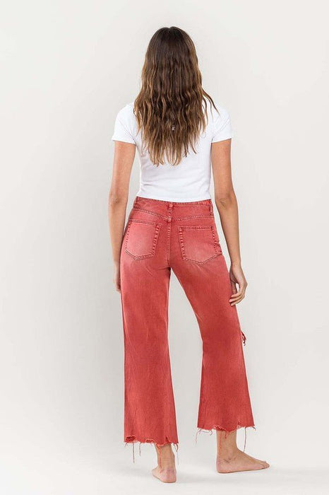 90s Vintage Crop Flare Jeans - E2G World