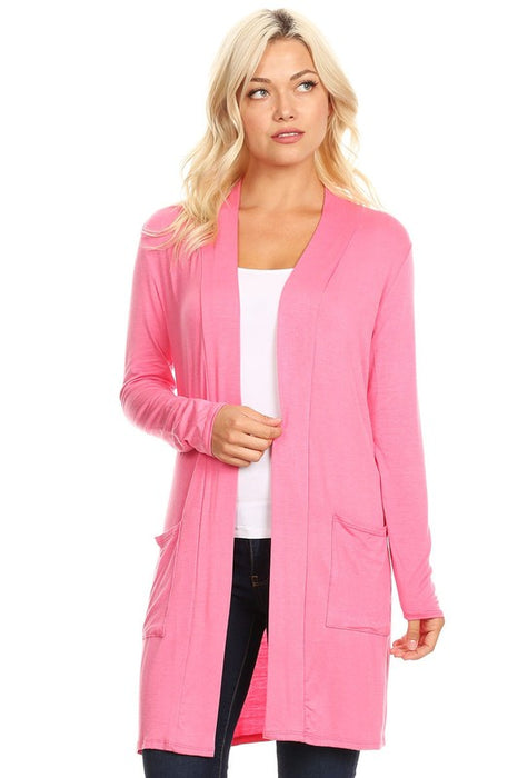 Knee length duster cardigan