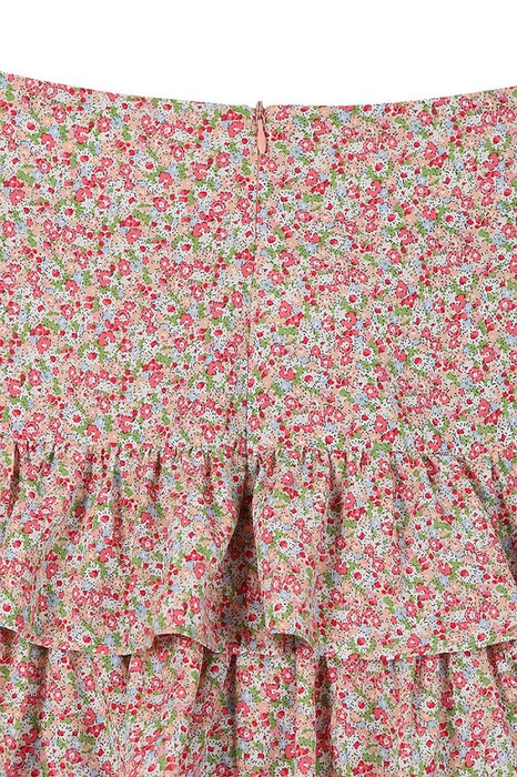 Tierd floral skirt - bottom