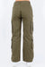 American Bazi Full Size Button Waist High Rise Cargo Pants Plus Size - E2G World