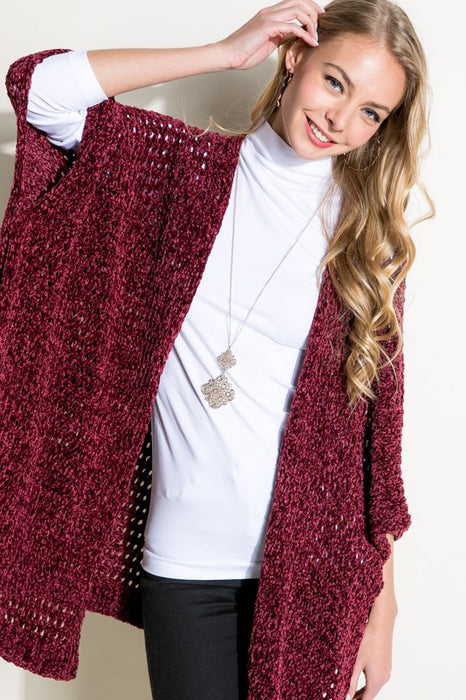 CARDIGAN CAPE PONCHO