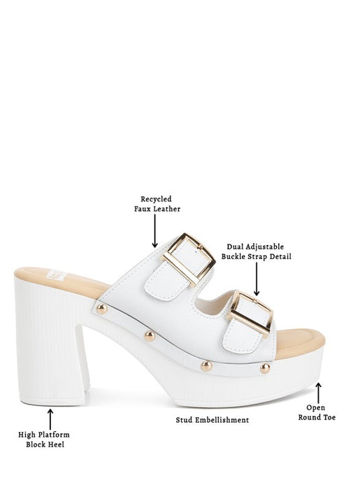 Kenna Dual Buckle Strap Sandals