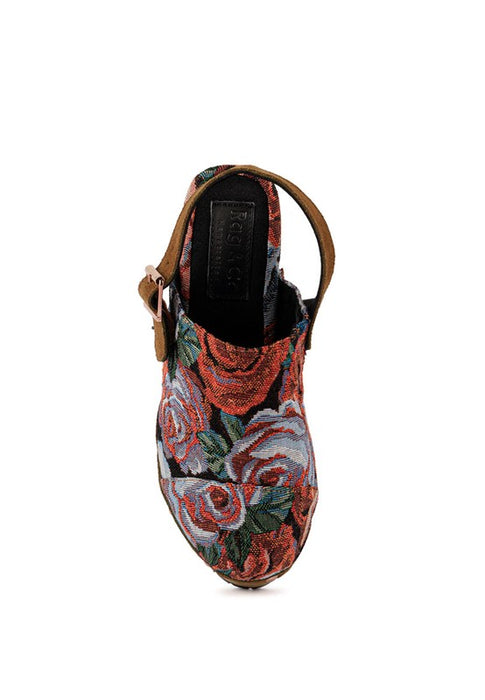 MURAL Tapestry Handcrafted Clogs