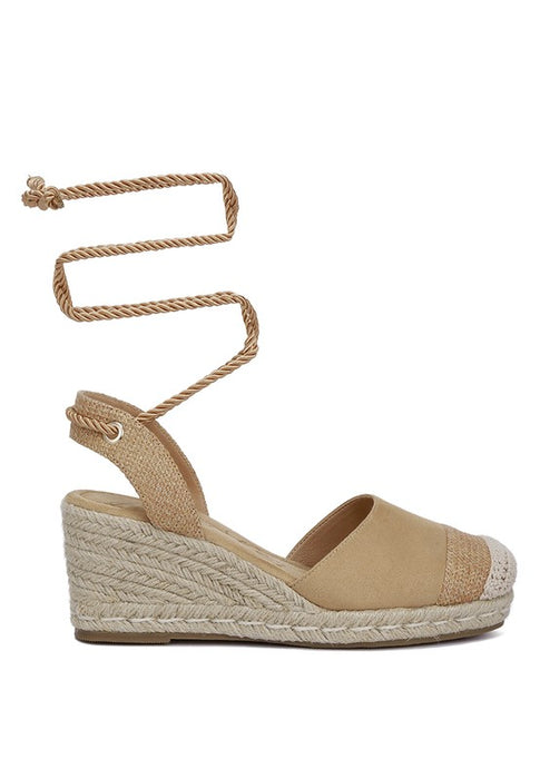 Aiden Lace-Up Crochet Espadrilles