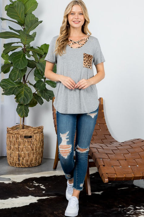 ANIMAL PRINT BASIC TOP