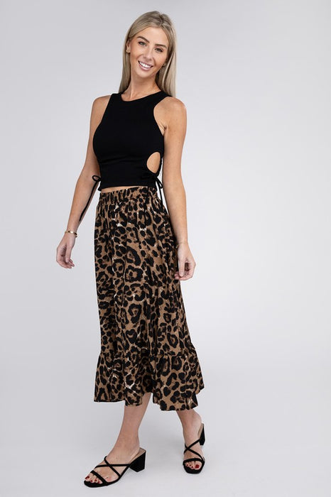 Leopard Maxi Skirt