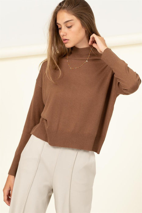 Warm Personality High-Neckline Sweater