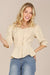 3/4 Sleeve front button blouse - E2G World