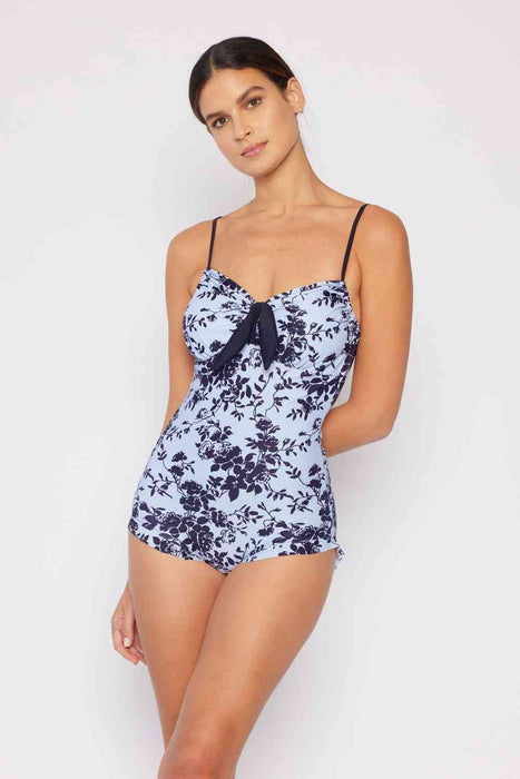 Marina West Swim Côte d'Azur Ruffle Trim One-Piece Swimsuit